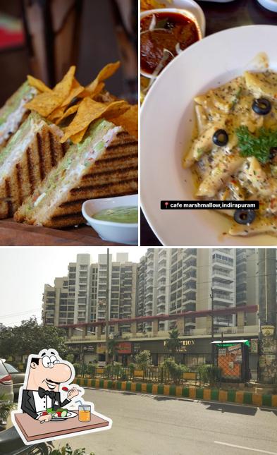 Check out the photo showing food and exterior at Cafe marshmallow