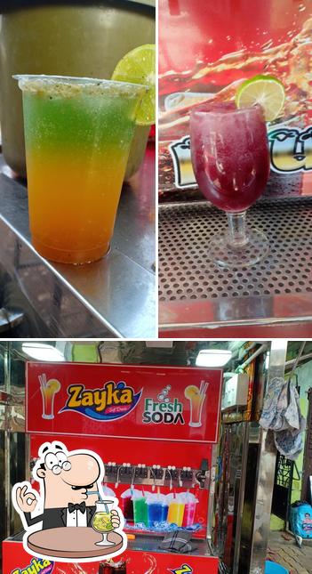 This is the photo displaying drink and food at City Plus Soda Zon