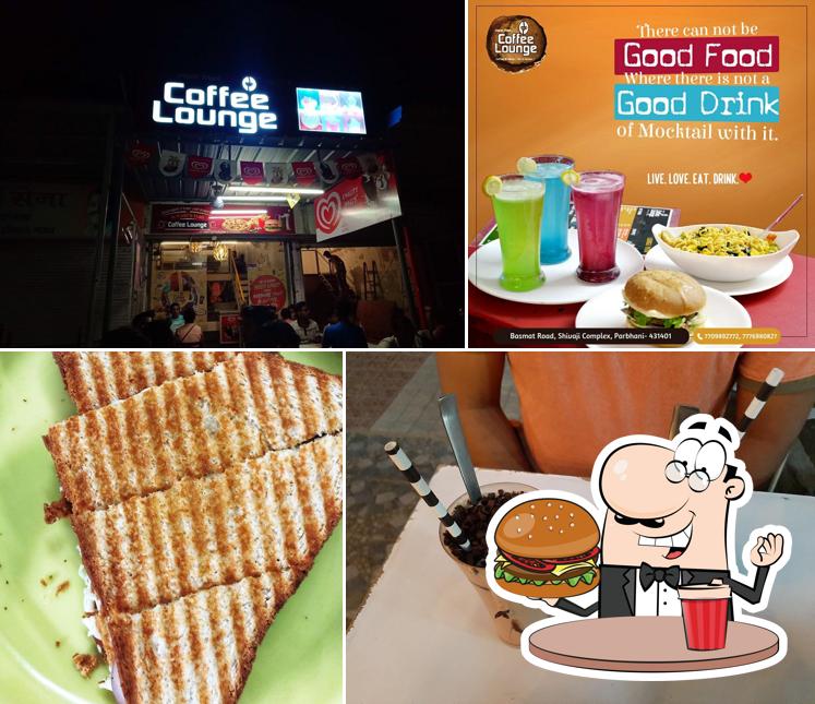 Order a burger at Coffee Lounge