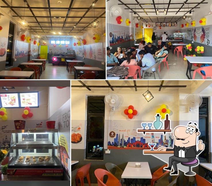 The interior of Five Star Chicken