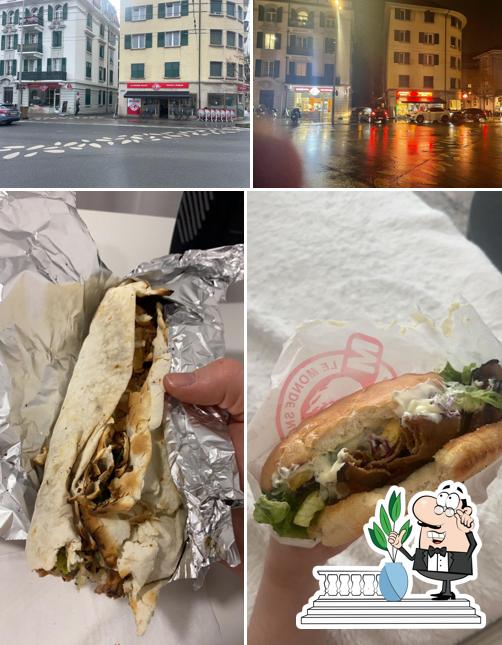 La immagine della esterno e cibo di Le Monde Snack