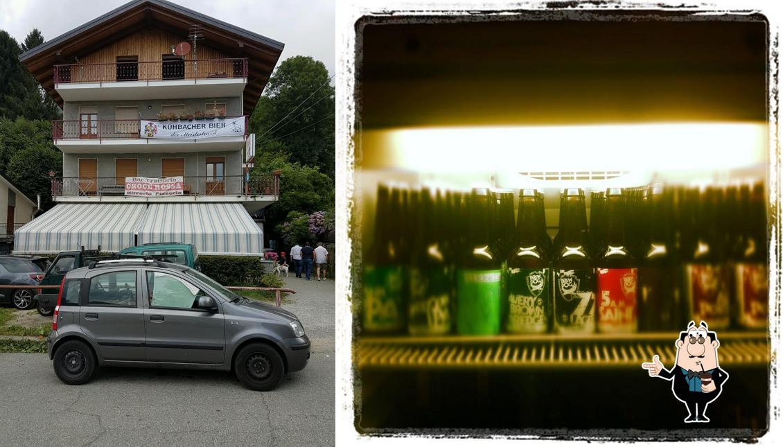 Goditi qualcosa da bere a Croce Rossa