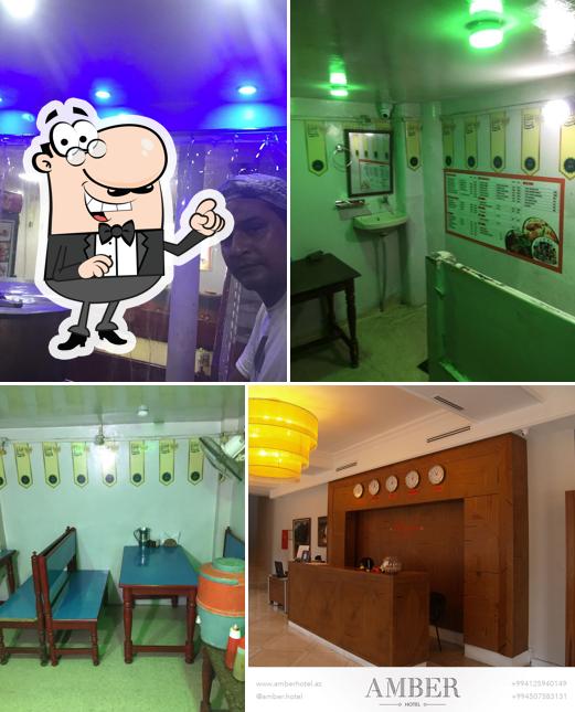 The interior of AMBER Hotel