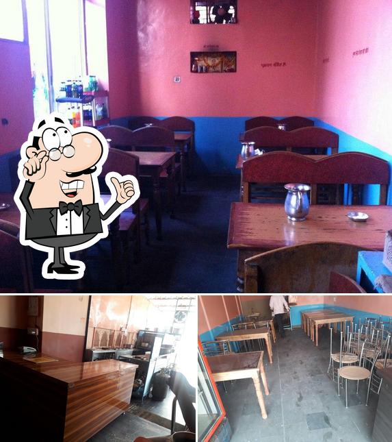 The photo of interior and food at Prince Paradise Vegetables Bhojanalay