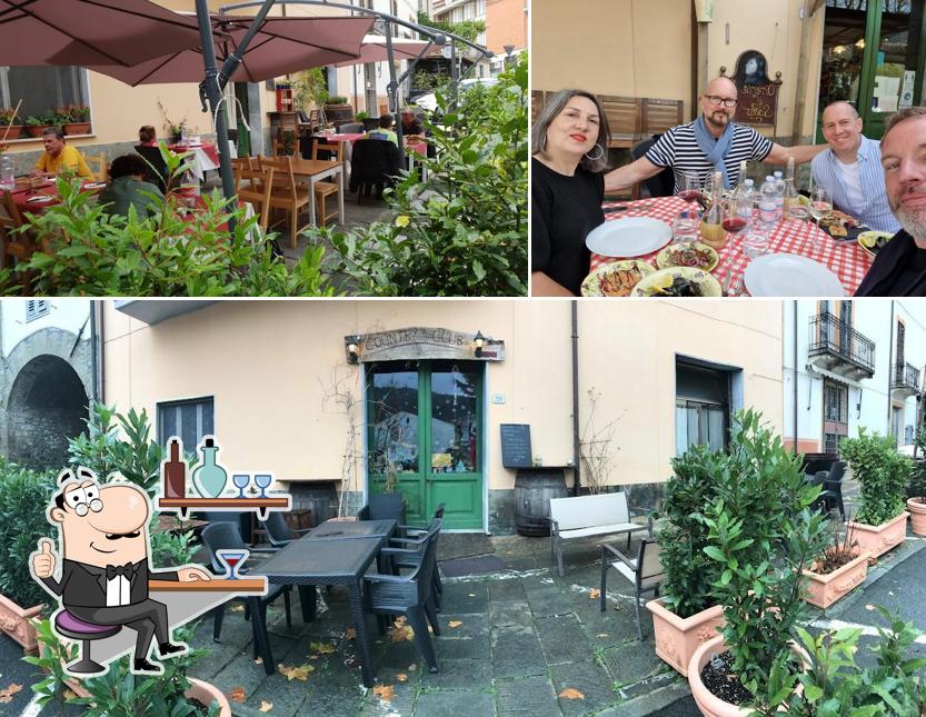 La immagine della interni e cibo di Osteria Il Sogno
