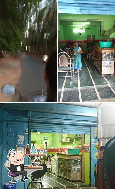 The interior of Prakash Cafe