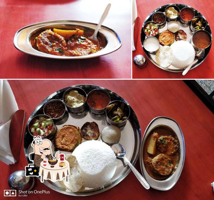 Food at Red Chilly Restaurant