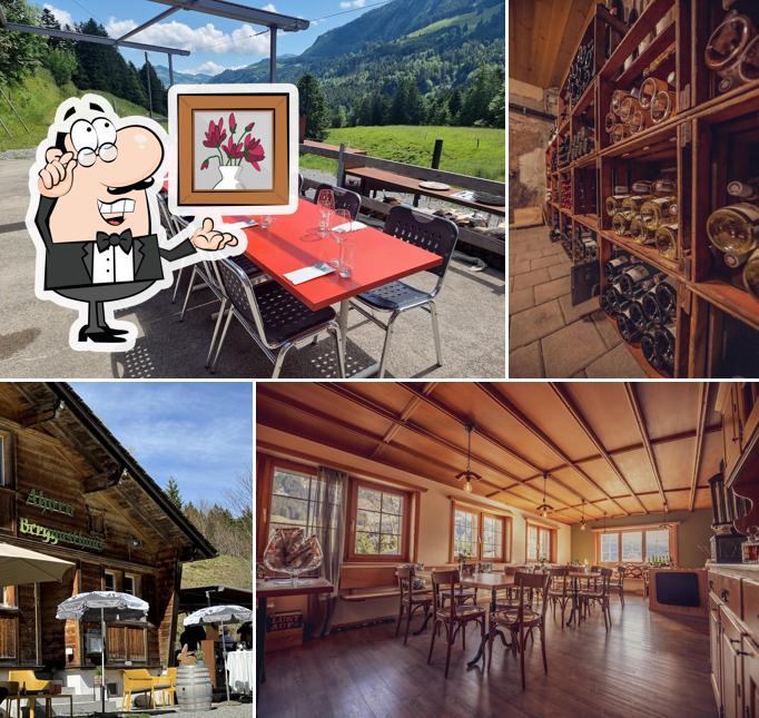 Gli interni di Berggasthaus Ahorn