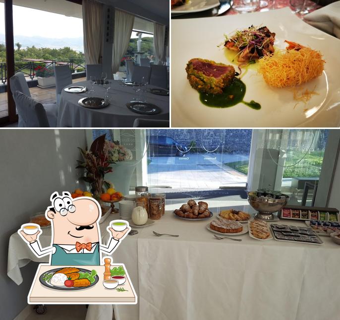 Palazzo Rosenthal Vesuview Hotel & Resort si caratterizza per la cibo e tavolo da pranzo