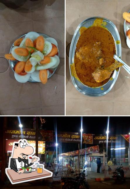 This is the photo displaying food and exterior at Anmol Dhaba & Anmol Provison and daily needs