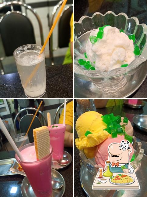 Food at Babaji Cold Drinks