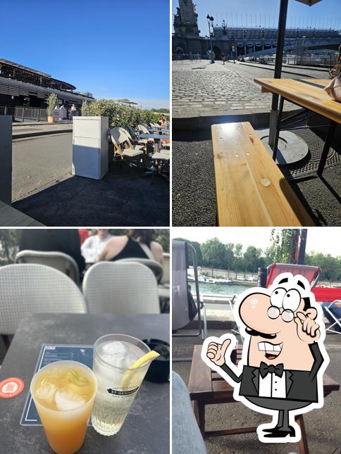 Installez-vous à l'une des tables de Le Flow