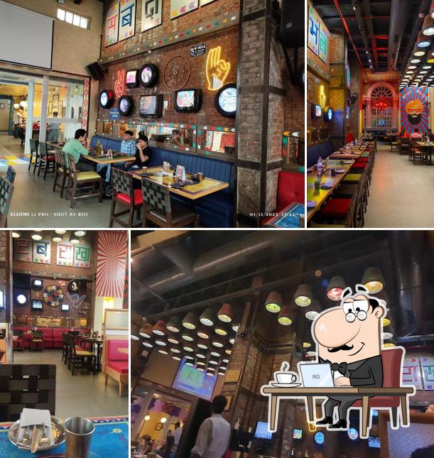 The interior of Dhaba Estd 1986 Delhi, Connaught Place
