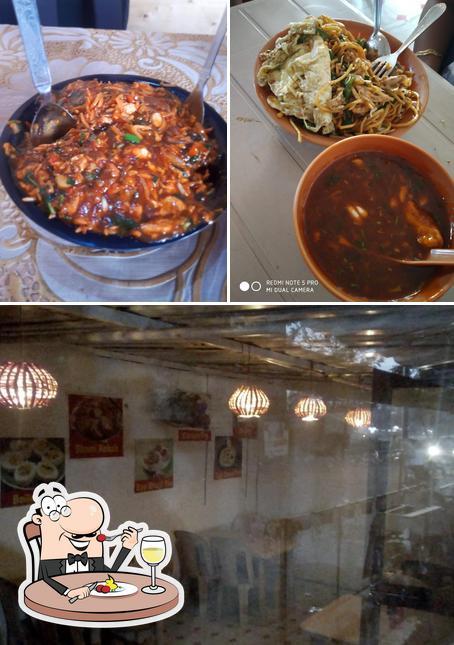 This is the photo displaying food and interior at Bala's Chinese Food Corner