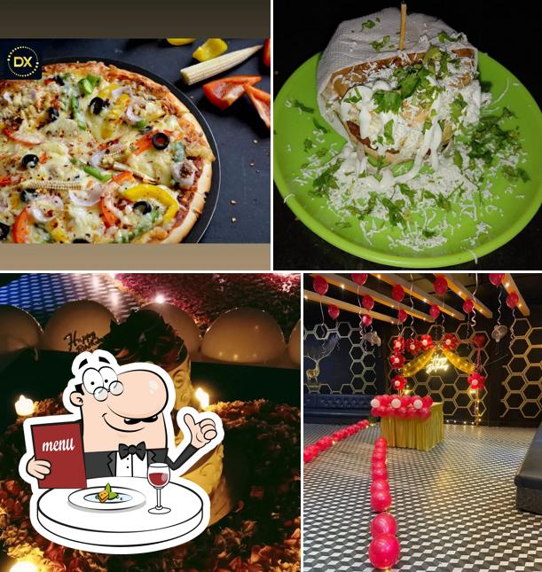 Food at Dx cafe & pool