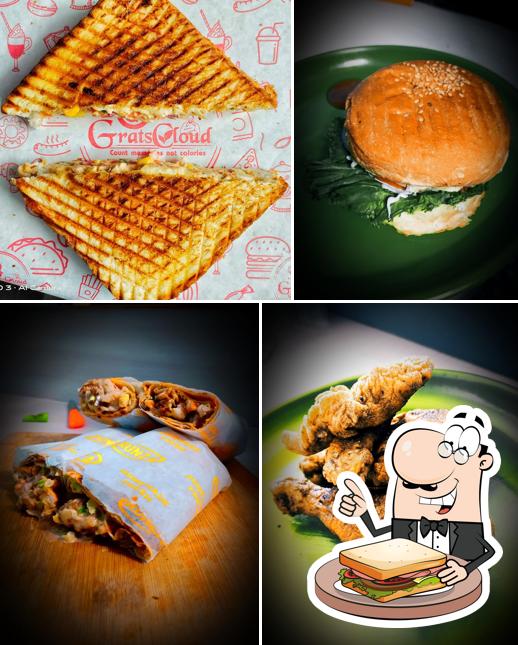 Grilled cheese sandwich at Grats cloud