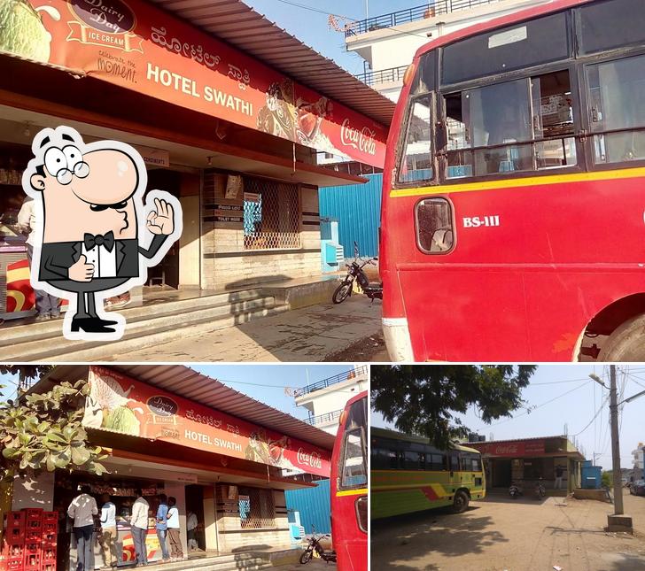 Look at the pic of Hotel Swathi