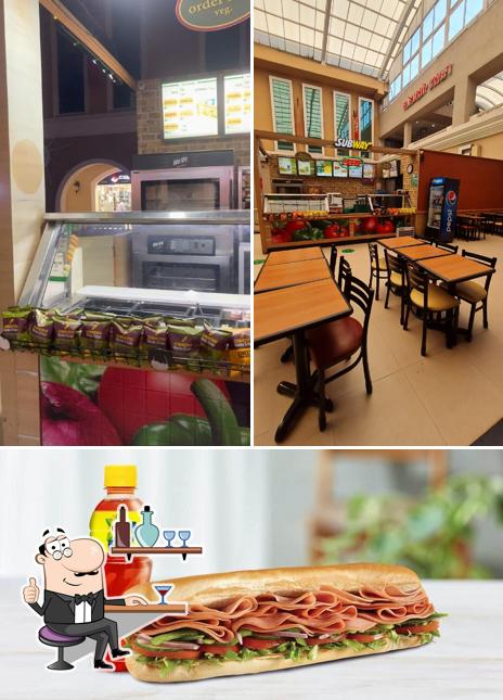 The image of Subway Vidhan Sabha Road’s interior and food