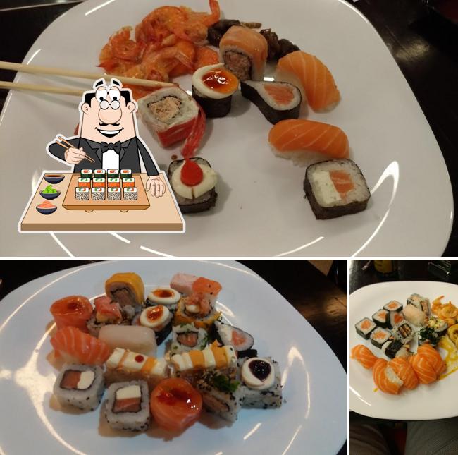 Sushi é um famoso refeição originário do Japão