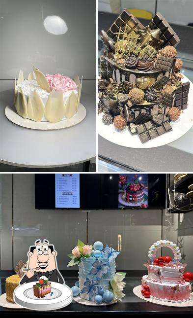 Chocolate cake at Tempt Cakes and Gaming Cafe