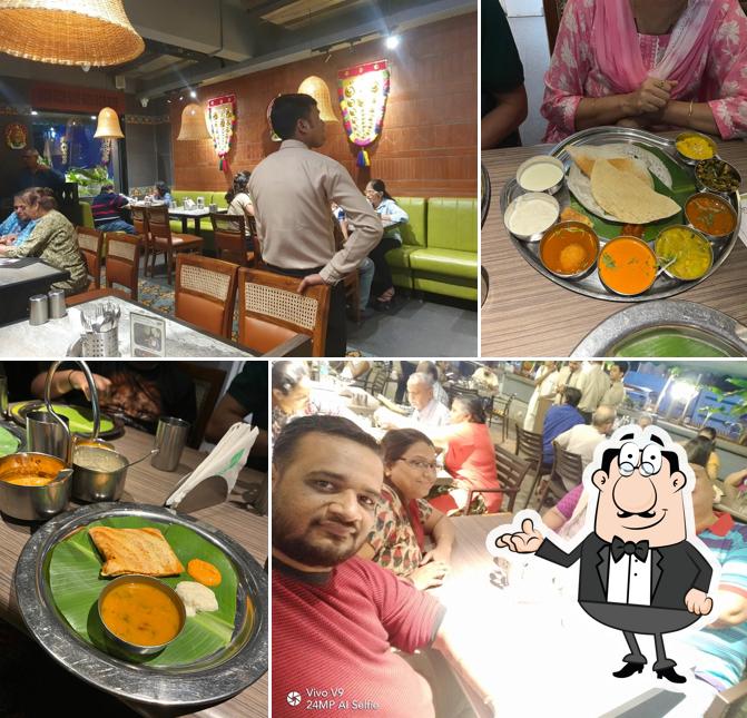 The interior of Banana Leaf Restaurant