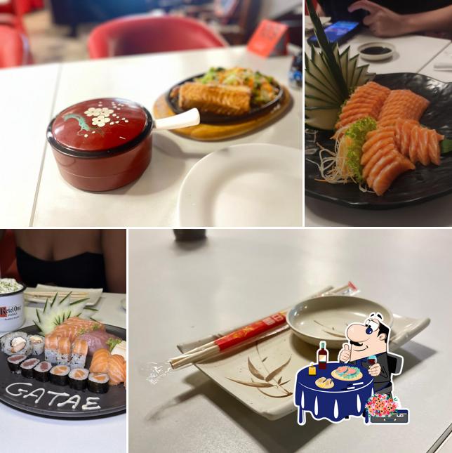 Sashimi em Gatae Restaurante Japonês