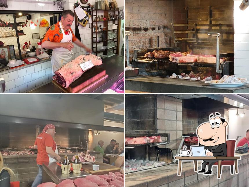Dai un'occhiata agli interni di Officina della Bistecca