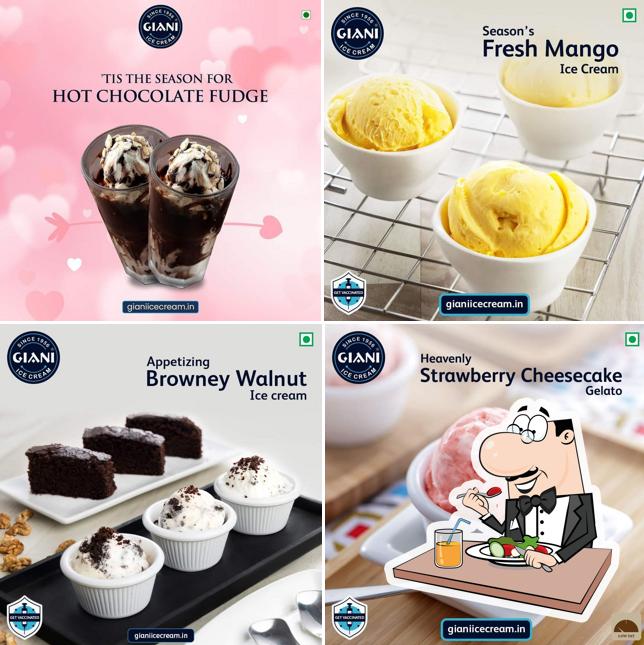 Food at Giani Ice cream mathura