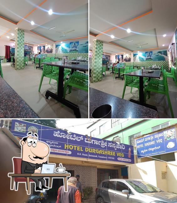 Hotel Durgashree Veg is distinguished by interior and exterior