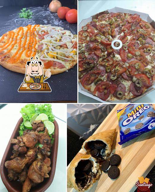 Consiga pizza no Pastelaria Santiago