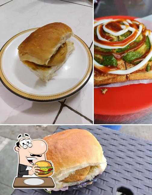 Try out a burger at Pops Jumbo Vada Pav