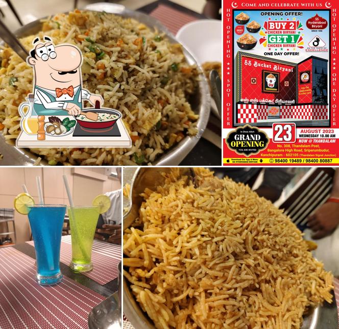 Fried rice at SS Bucket Biryani Thandalam