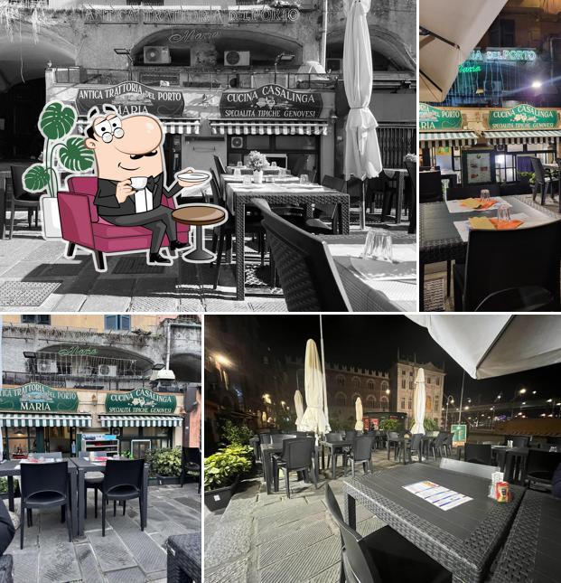 Gli interni di Antica Trattoria Maria Del Porto