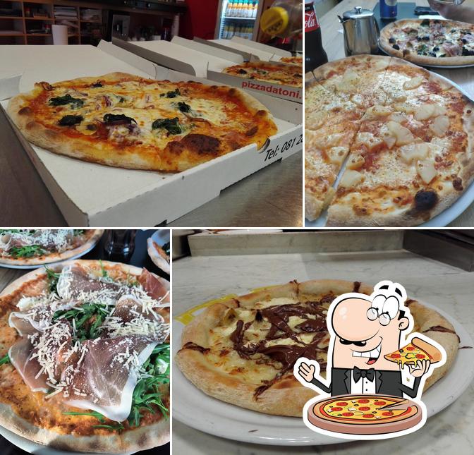 A Pizza Da Toni, puoi ordinare una bella pizza