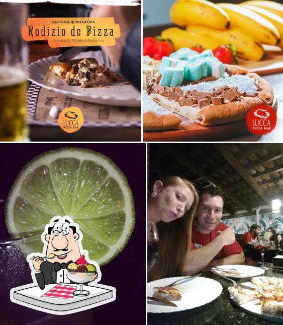 Lucca Pizza Bar oferece uma variedade de pratos doces