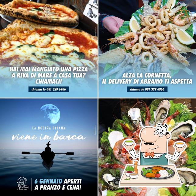 Calamari fritti al A do abramo ristorante e pizzeria-official Pomigliano d'Arco