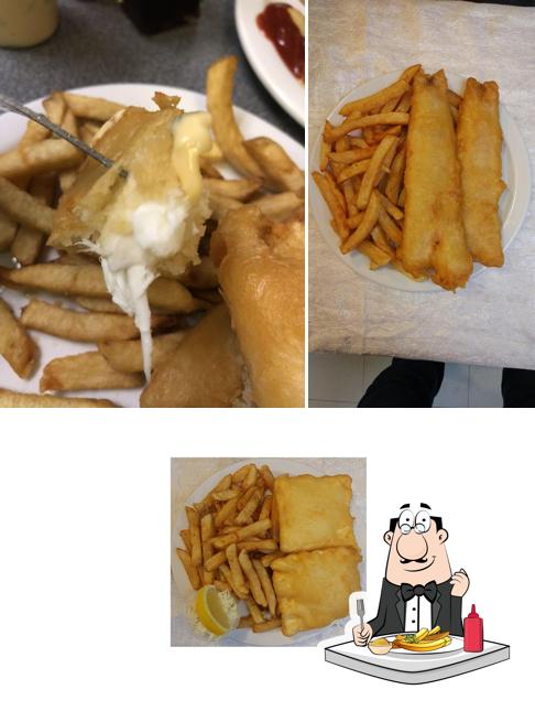 A Fish Hut vous pouvez essayer des frites, des pommes frites