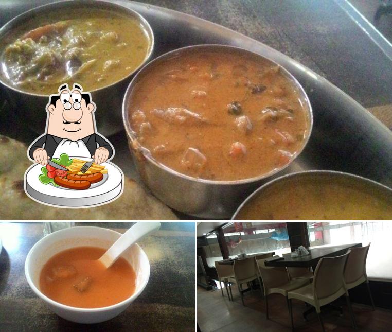 Among different things one can find food and interior at Sri Krishna Bhavan