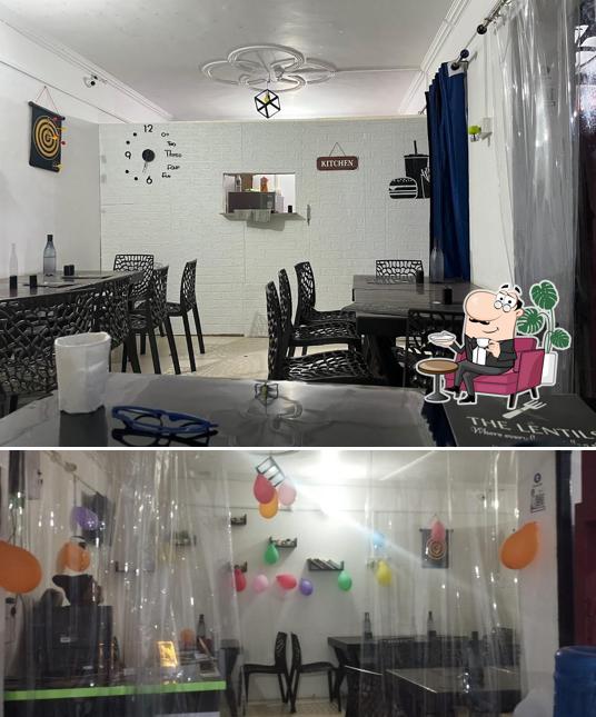 The interior of The lentils cafe