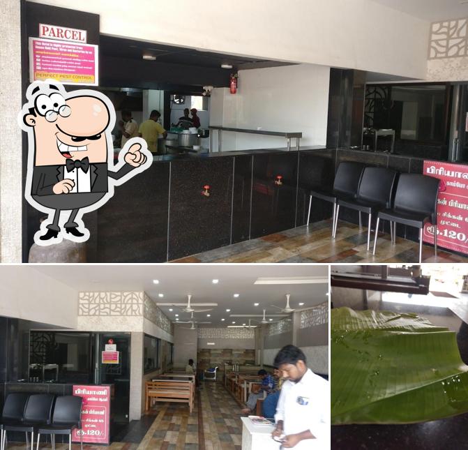 The interior of Vairamaligai Non-veg