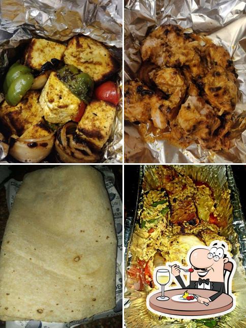 Food at Kebabs and Curries