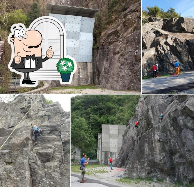 Goditi la vista dagli esterni di Palestra di Roccia Il Cinzanino Varese