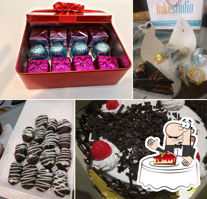 Bake Studio cake shop offers a range of desserts