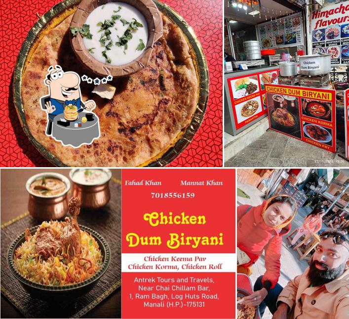 This is the image depicting food and interior at Chicken Dum Biryani Wala