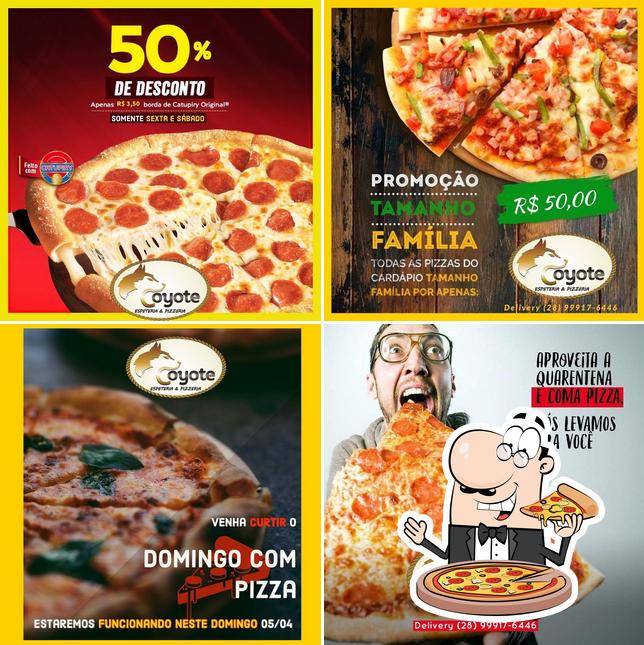 Experimente diversos estilos de pizza