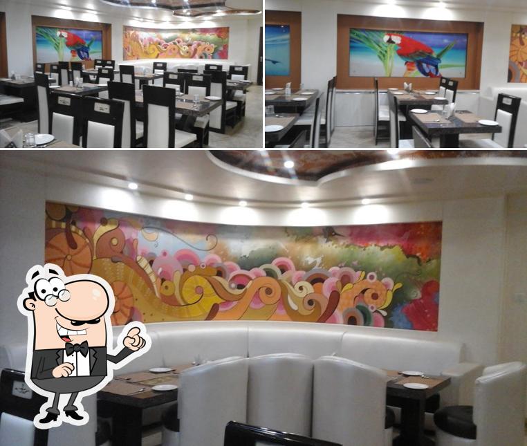 The interior of Mansa Sweets and Restaurant