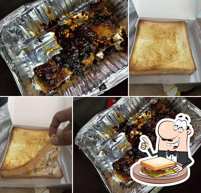 Grilled cheese sandwich at Sandwich Bro