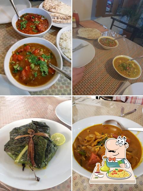 Food at Spice Root Restaurant