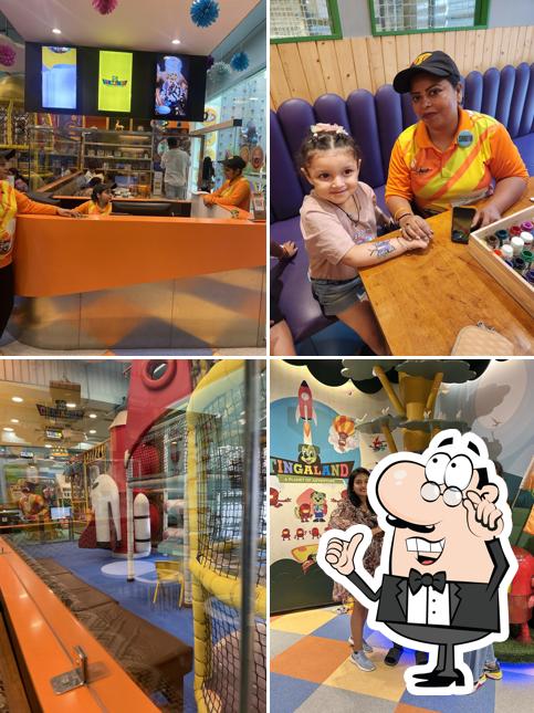 The interior of TINGALAND (PLAY AREA NEAR ME) Indoor play zone, gaming zone, Fun, Trampoline & Birthday Party venue in Delhi, Noida