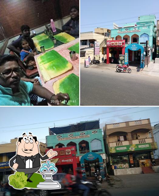 Among different things one can find exterior and dining table at Me (Meat And Eat )